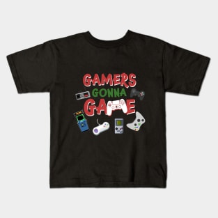 Gamers Gonna Game T-shirt Funny Video Game Shirt Kids T-Shirt